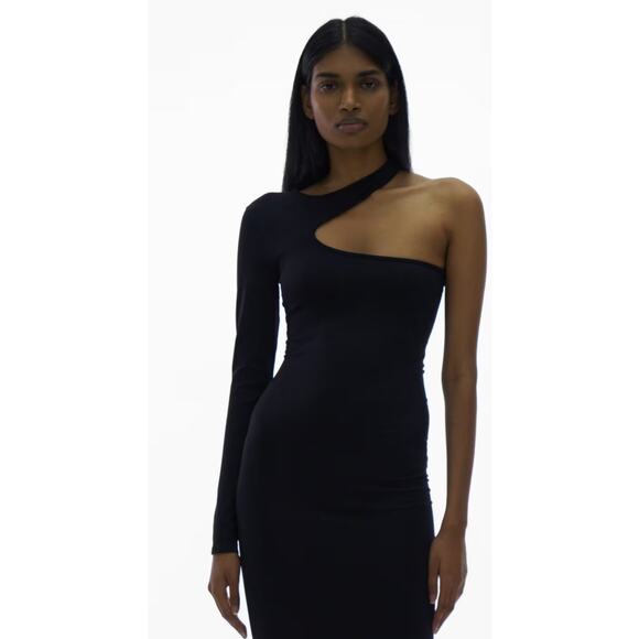 Helmut Lang Core Cutout Bodycon Dress Black M/L - Picture 1 of 9